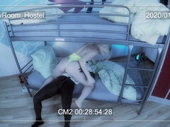 Hostel Interracial Sex With Gorgeous Blond Hair Girl