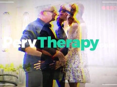 Horny Teen Boy Bangs His Big Titted Stepmom And The Hot Milf Doctor On A Private Therapy Session - Big tits