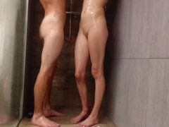 Paar, Zierlich, Dusche, Titten