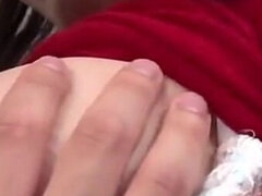 Amatoriale, Asiatica, Tette grandi, Pompino, Schizzo di sborra, Piede fetish, Pantaloncini sintetici