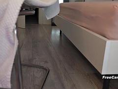 Lieveling, Bruinharig, Seksspeelgoed, Masturbatie, Alleen, Speelgoed, Vibrator, Webcamera