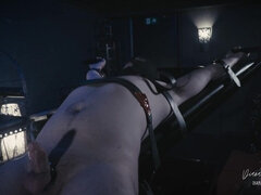 Bondage, Brittisk, Sperma shot, Latex, Älskarinna, Naturliga tuttar, Orgasm