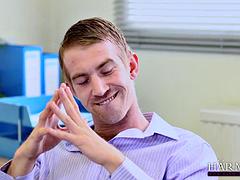 In den arsch, Blasen, Doppelpenetration, Flotter vierer, Gruppensex, Gruppe, Hardcore, Büro