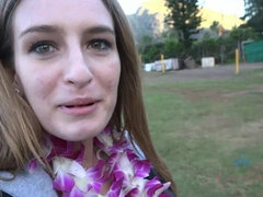 This is the face that asks for a creampie in Hawaii