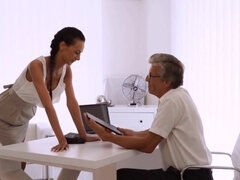 Czech starlet Evelyn Neill screwed by an older boss