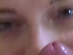 Sexy blonde with small tits and firm ass moans and moans as I fuck her hard until I cum inside her pussy