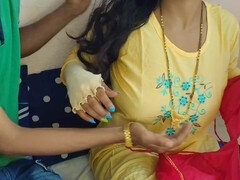 Hot Indian bhabhi with a big butt in real couple homemade video