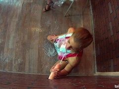 Enthousiasteling, Grote mammen, Sperma in mond, Sperma shot, Dominatie, Muurgat, Lesbisch, Masturbatie