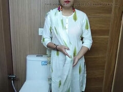 Desi Stepmom Fucks Step Son in Bathroom - Full HD 4K Punjabi Video