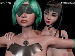 삼차원, 항문에서 입으로, 큰 엉덩이, 큰 음경, 오랄섹스, Futanari, 빨아들이는, 청소년
