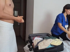 Amatorka, Duży tyłek, Para, Sperma, Hotel, Latynoska, Publiczny, Ostro