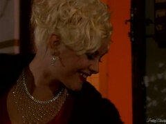 Blondinka, Oblečena, Prišlo v usta, Fetiš, Moški z dvema ženskama, Grupni, Hardcore, Trojček