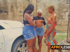 African lesbian and GFS love threesome