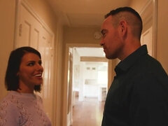 Posh brunette gets fucked hard by the real estate agent