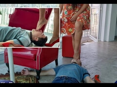 Amatoriale, Dominazione femminile, Piede fetish, Tacchi, Mamma che vorrei scoparmi, Schiavo