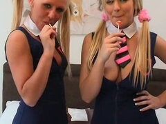 Two Hot Playful College Girls Jessica and Elle Are Fond of Playing Sapphic Games