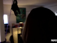 Blasen, Braunhaarige, Hundestellung, Pov