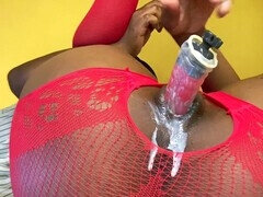 아프리카인, 항문에서 입으로, 에보니, 수음, 오르가슴, 보지, 소프트코어, 혼자