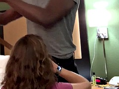 デカパイ, フェラチオ, ボンデージ, 中出し, 黒人, ヤリマン, 一人, オッパイの