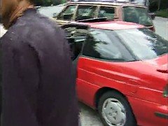 Amatoriale, Nero, Di colore, Europea, Capellona, Hardcore, All'aperto, Ragazza