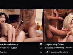 Anál, Kuřba, Stříkání spermatu, Dvojitá penetrace, Gangbang, Hardcore, Sestřička, Upskirt