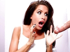 Pauzão, Peitos grandes, Boquete, Morena, Buraco glory hole, Punheta, Masturbação, Magrinha