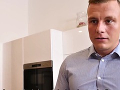 Lieveling, Blond, Pijpbeurt, Man die toekijkt, Europees, Hardcore, Realiteit, Tiener