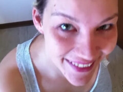 Isot tissit, Blondi, Spermashotti, Isä, Saksalainen, Käsihoito, Kotitekoinen, Sperma