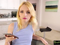 Monumentális dákó, Szőke, Cumizás, Hd, Filigrán alkatú, Leborotvált, Lánytestvér, Fiú