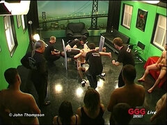 Bakom scenen, Blondin, Avsugning, Sperma shot, Europeisk, Gangbang, Tysk