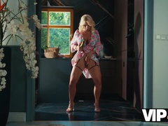 Vacker, Blondin, Europeisk, Kvinna, Hardcore, Mogen, Milf, Mamma