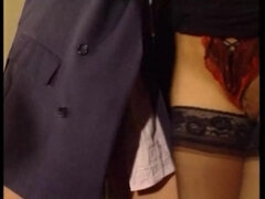 Anaali, Isot tissit, Ruskeahiuksinen, Ryhmä, Retro, Sukkahousu, Kolmen kimppa, Vuosikerta