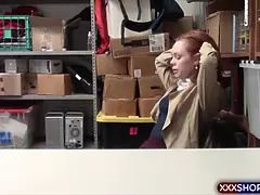 Cute looking redhead punish fucked hard