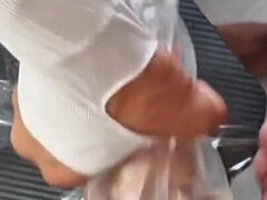 A Fountain of Cum on a Friend From Huge Cocks, Wash Yourself with Cum!