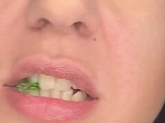 Up Close Gummy Bear Eating: Mouth Fetish