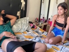Sins and her brother engage in intense step-sibling fun