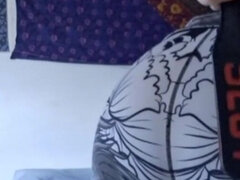 素人, デカ尻, 一人, スパンキング