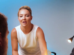 Nana, Gros cul, Blonde, Sucer une bite, Queue, Léchez, Chatte, Plan cul à trois