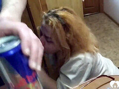 Ginger-haired, teen (18+) blowjob, blow-job