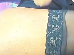 Amatör, Stor klitoris, Dildo, Kvinna, Latina, Onani, Solo, Stockings