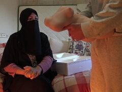 Saudi Arab Wife Tells Virgin Stepson How to Fuck a Tantaly Sex Doll