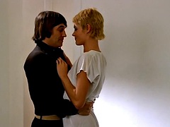 カップル, フランス人, グループ, 三人, ヴィンテージ