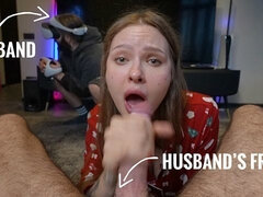 Pov: Wifes Cheating On Husband With His Friend While He Playing Vr With Alexa Poshspicy