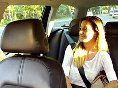 Cabbiedrivesbabe with massive tits around all day to get pounded in POV