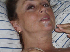 Candi Annie Photo Shoot Fuck: Red Thigh Highs & Huge Facial Cumshot