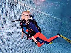 Lucy Laurens Underwater Lesbian Scuba Instructor POV Pussy Fuck Seduction