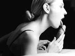 Amateur, Grosse bite, Noire, Sucer une bite