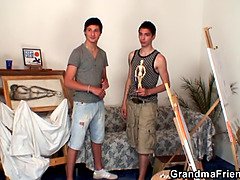 Morfar farfar, Granny, Enorm, Mogen, Verklighet, Tonåring, Trekant, Tuttar