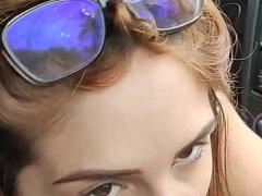 Amatorka, Duży kutas, Obciąganie, Brunetka, Para, Wytrysk do ust, Latynoska