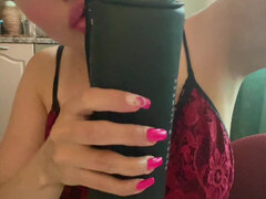 Blondine, Fetish, Mad, Briller, Mor jeg gerne vil kneppe, Solo, Sport